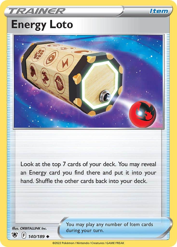 2022 Pokemon Trading Card Game Astral Radiance Set List 140 Energy Loto