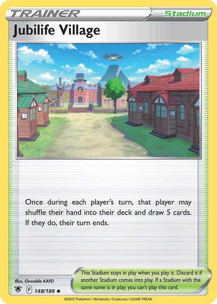 2022 Pokemon Trading Card Game Astral Radiance Set List 148 Jubilife Village