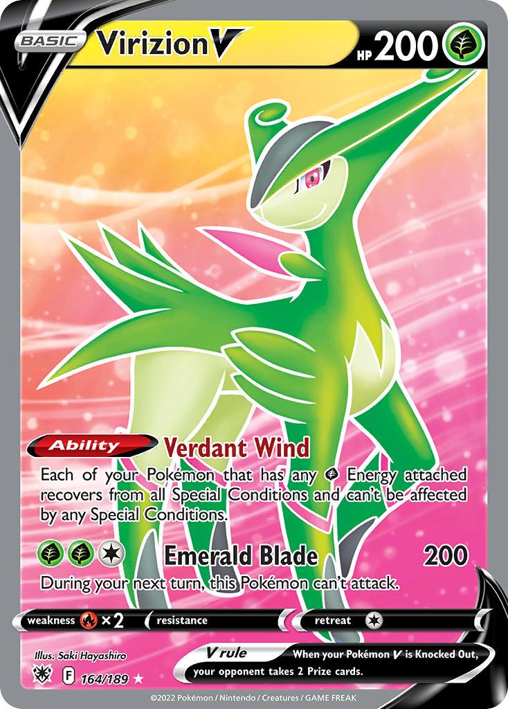 2022 Pokemon Trading Card Game Astral Radiance Set List 164 Virizion V