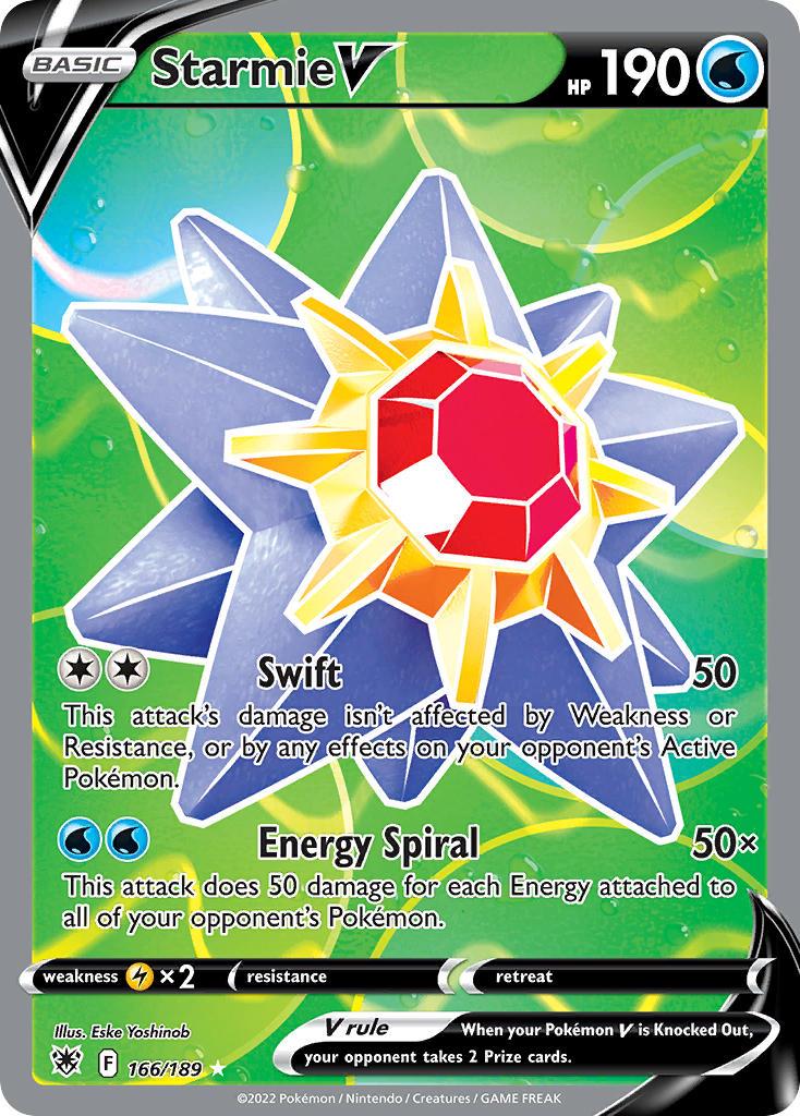 2022 Pokemon Trading Card Game Astral Radiance Set List 166 Starmie V
