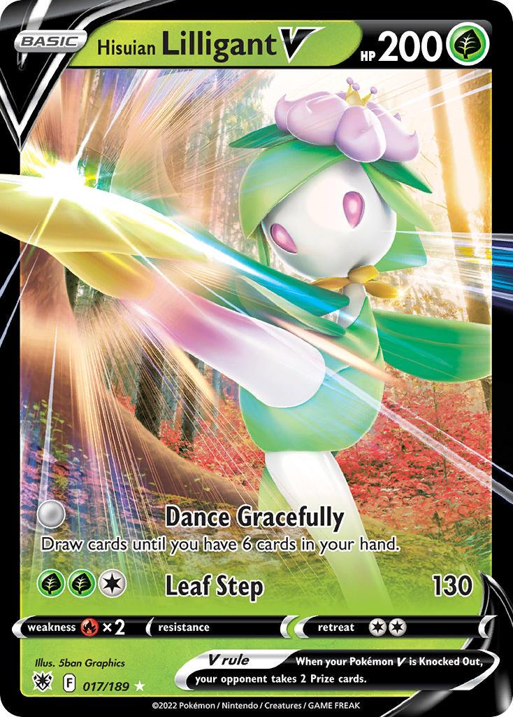 2022 Pokemon Trading Card Game Astral Radiance Set List 17 Hisuian Lilligant V