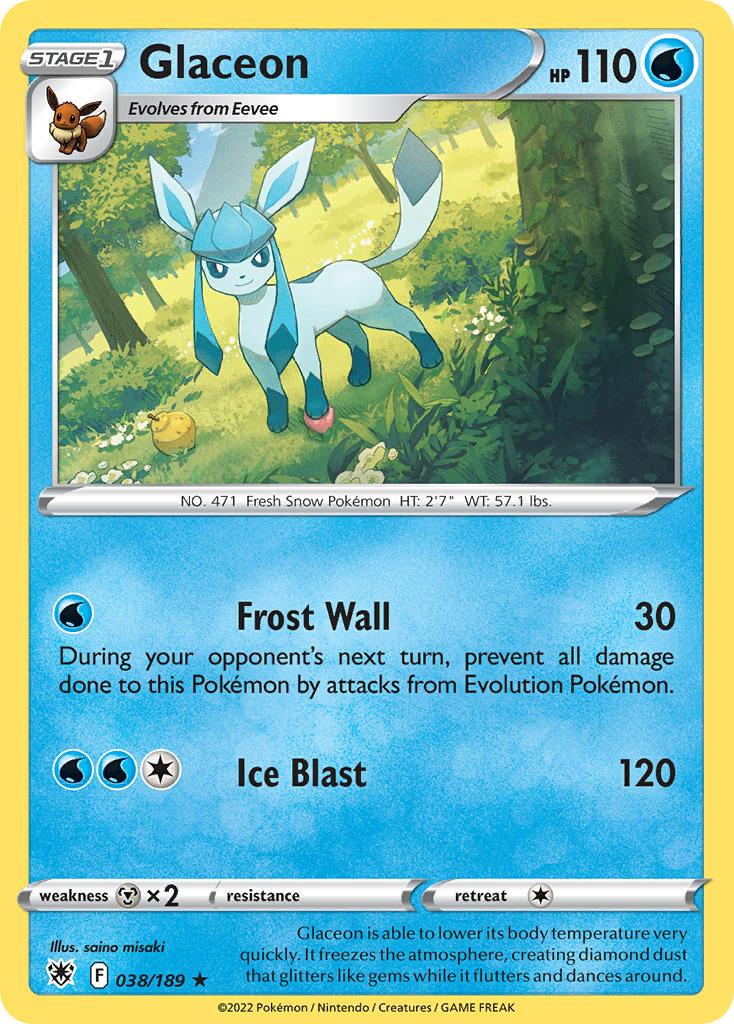 2022 Pokemon Trading Card Game Astral Radiance Set List 38 Glaceon
