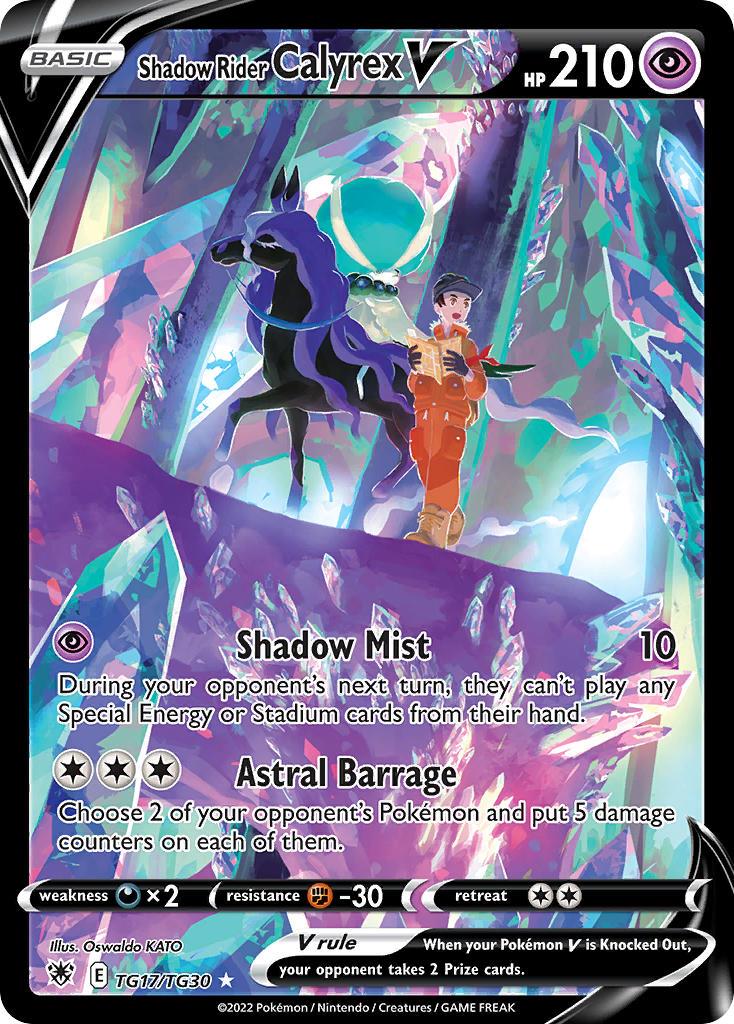 2022 Pokemon Trading Card Game Astral Radiance Set List TG17 Shadow Rider Calyrex V