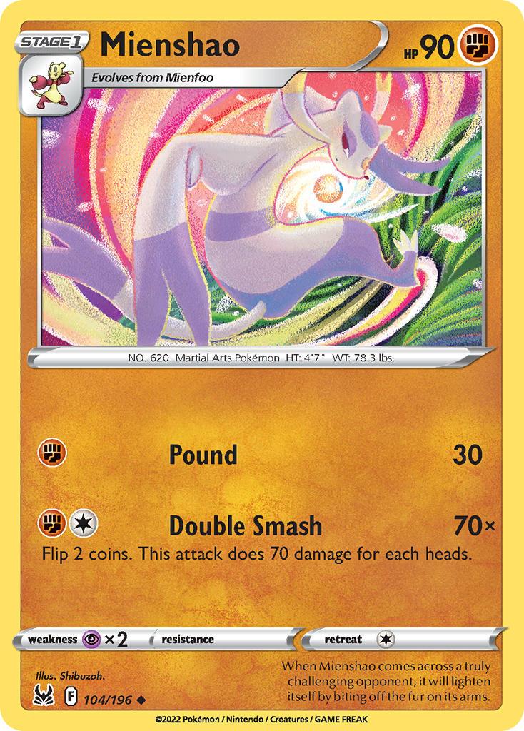 2022 Pokemon Trading Card Game Lost Origin Price List 104 Mienshao