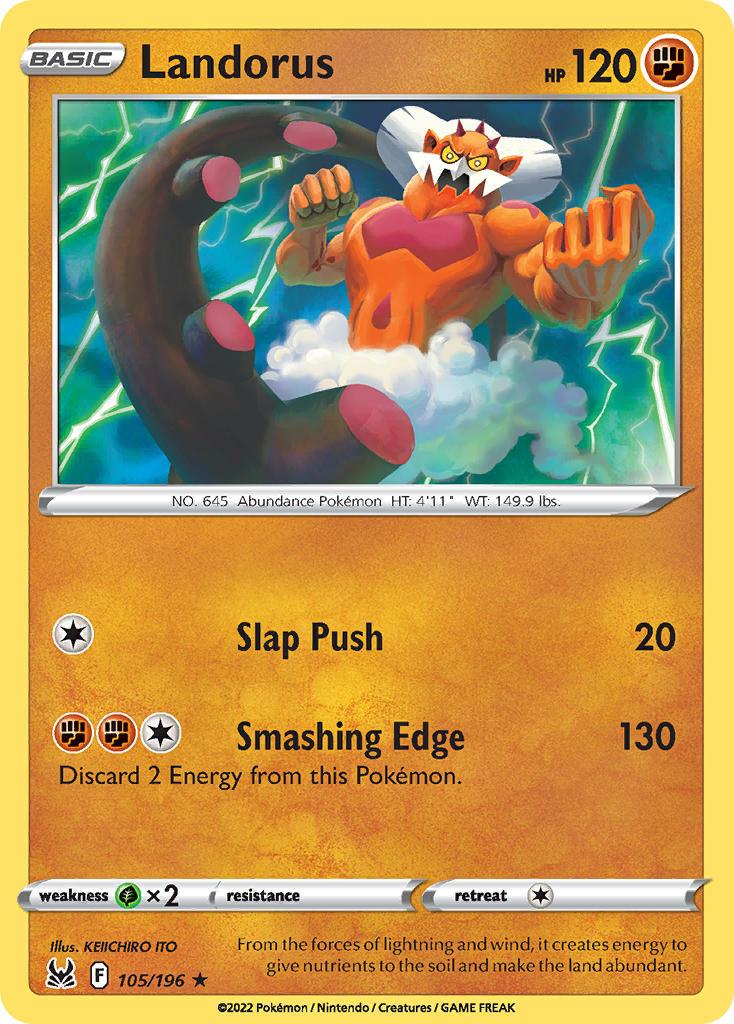 2022 Pokemon Trading Card Game Lost Origin Price List 105 Landorus