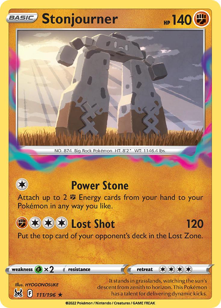 2022 Pokemon Trading Card Game Lost Origin Price List 111 Stonjourner