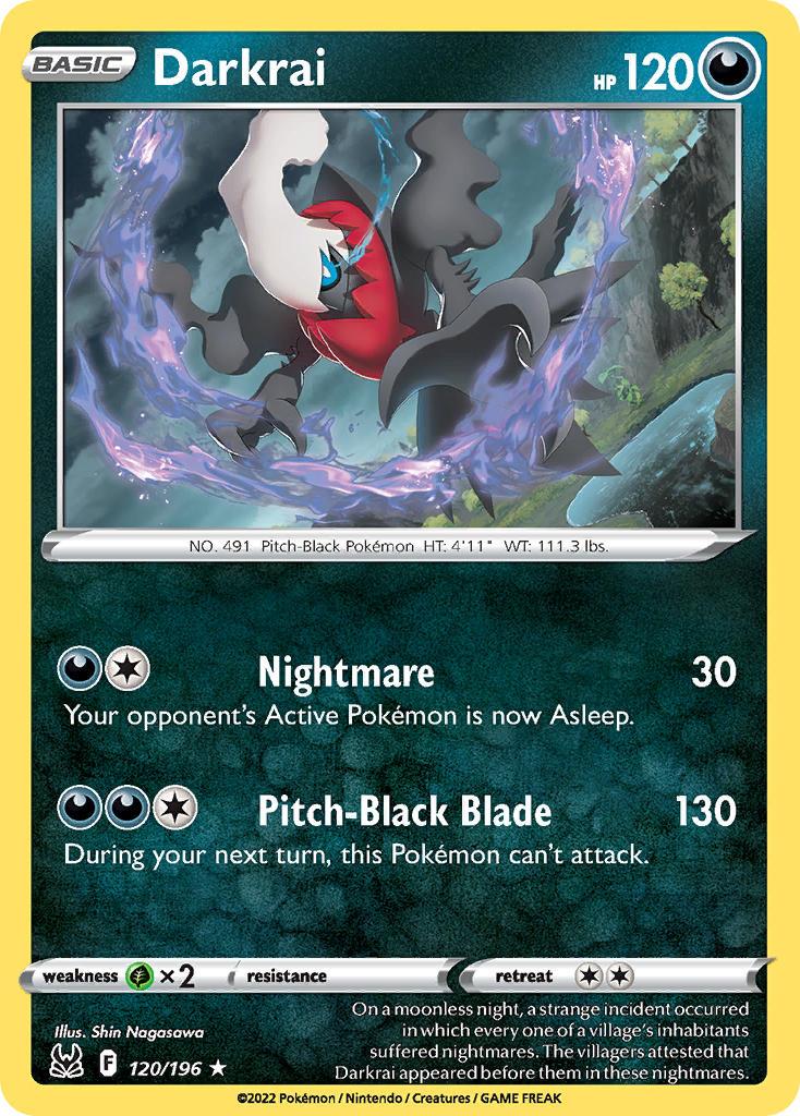 2022 Pokemon Trading Card Game Lost Origin Price List 120 Darkrai