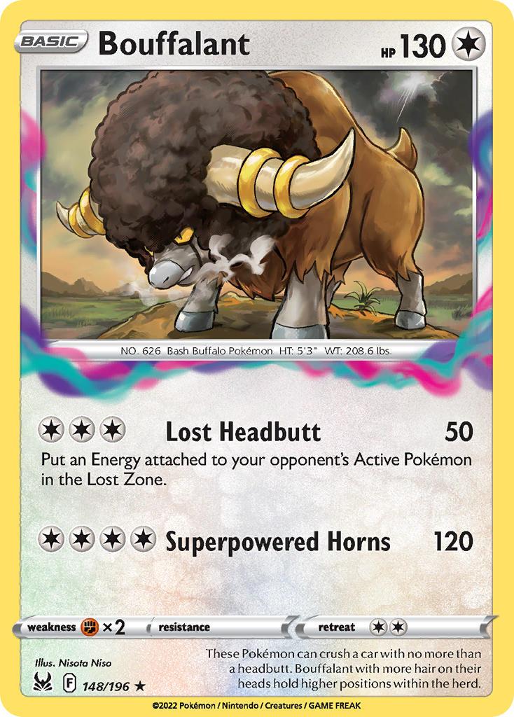 2022 Pokemon Trading Card Game Lost Origin Price List 148 Bouffalant