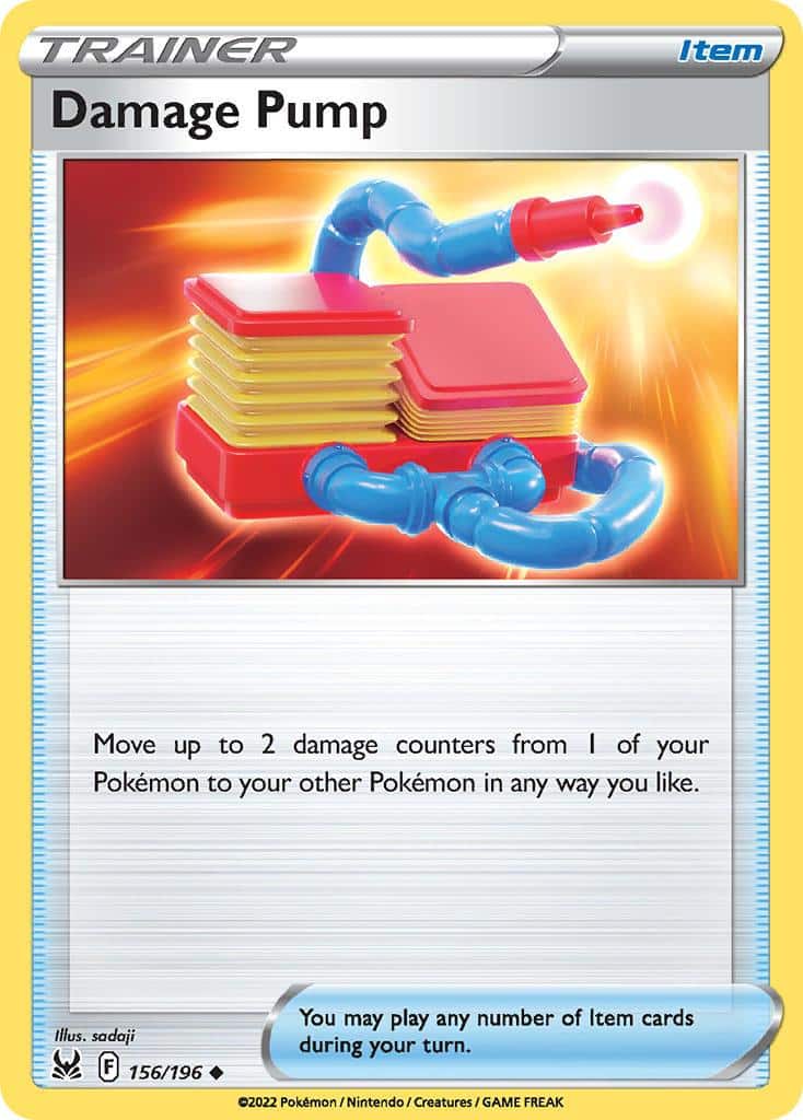 2022 Pokemon Trading Card Game Lost Origin Price List 156 Damage Pump