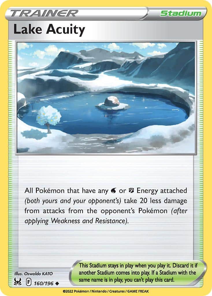 2022 Pokemon Trading Card Game Lost Origin Price List 160 Lake Acuity