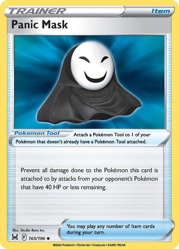 2022 Pokemon Trading Card Game Lost Origin Price List 165 Panic mask