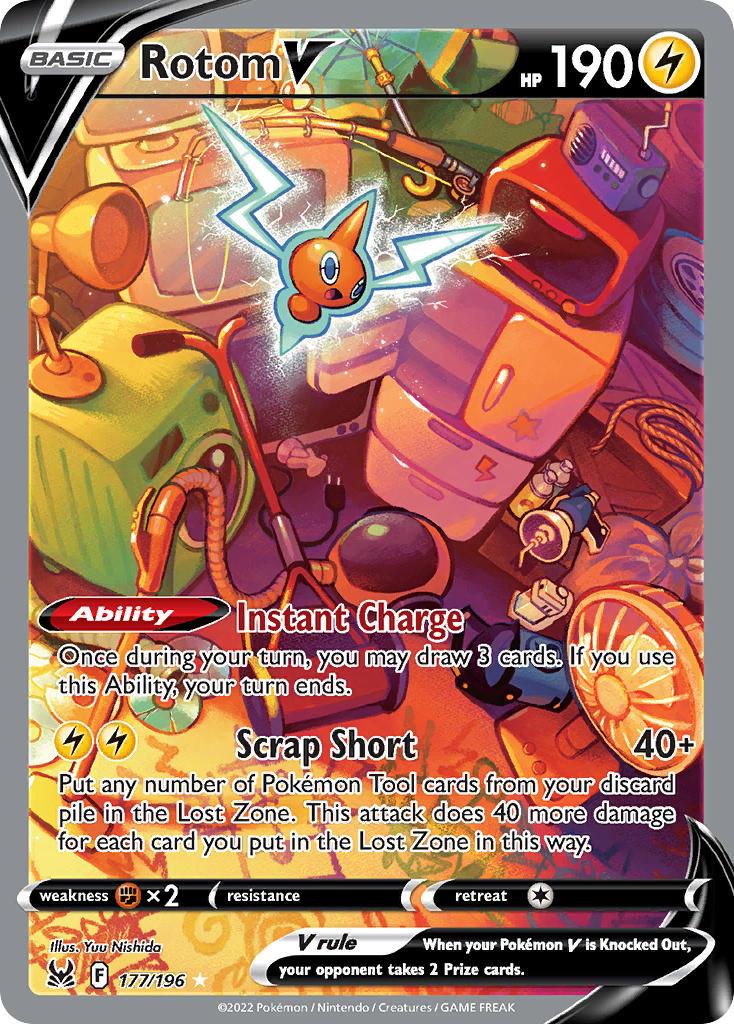 2022 Pokemon Trading Card Game Lost Origin Price List 177 Rotom V