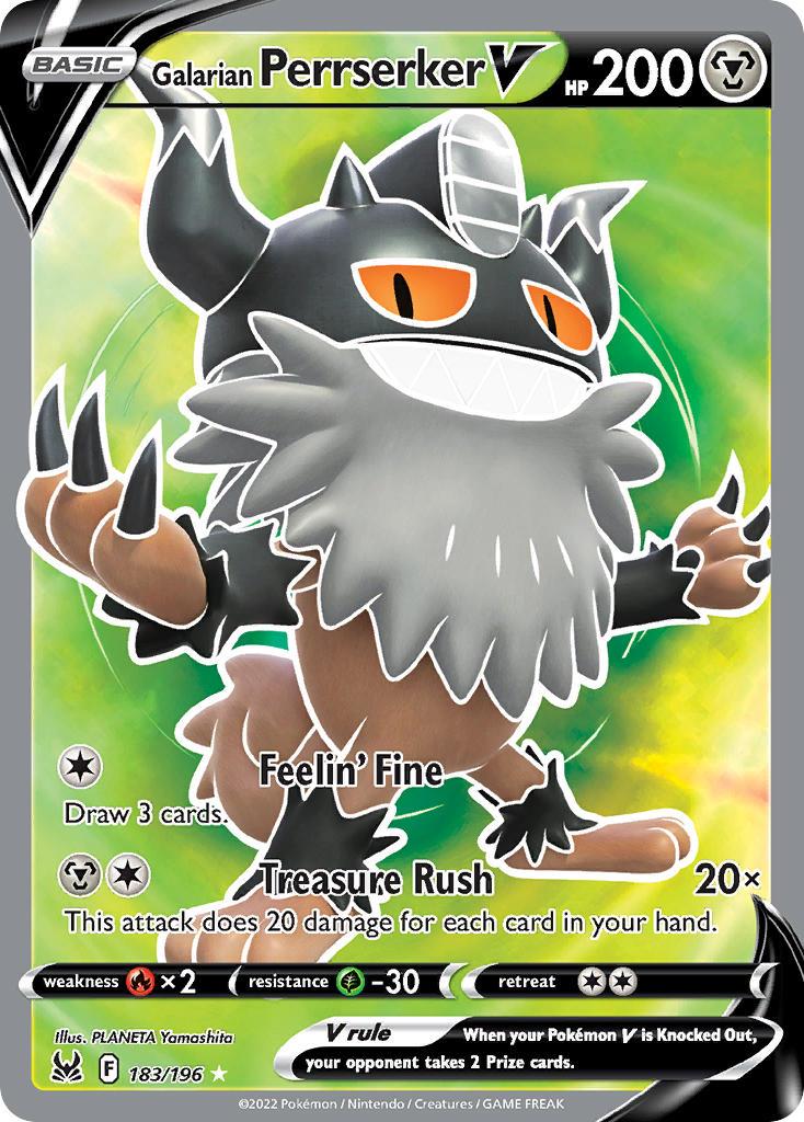 2022 Pokemon Trading Card Game Lost Origin Price List 183 Galarian Perrserker V