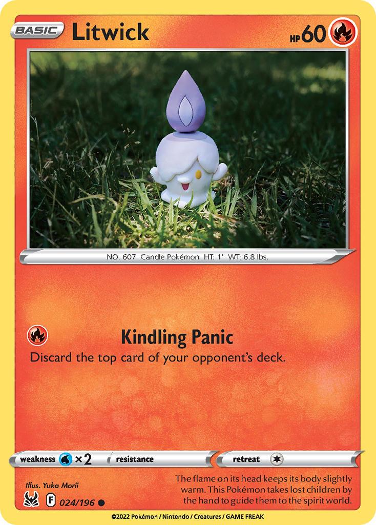 2022 Pokemon Trading Card Game Lost Origin Price List 24 Litwick