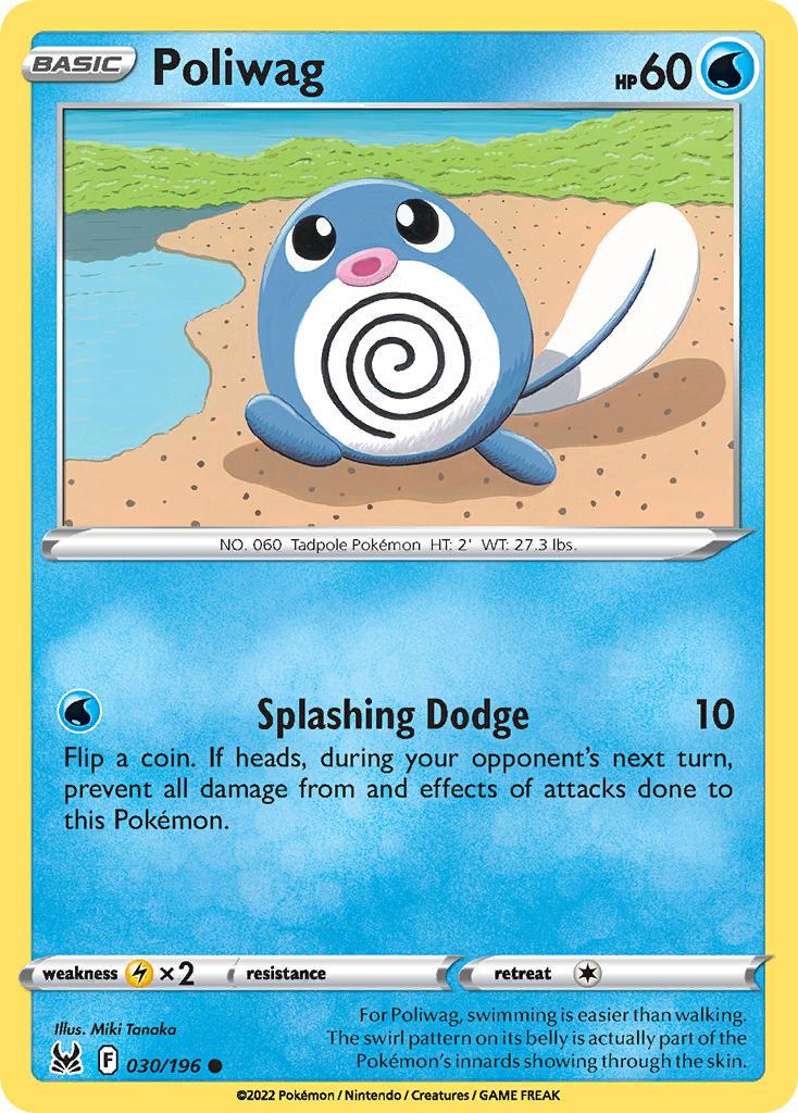 2022 Pokemon Trading Card Game Lost Origin Price List 30 Poliwag