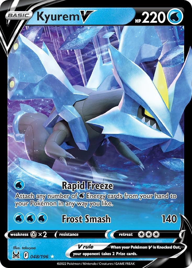 2022 Pokemon Trading Card Game Lost Origin Price List 48 Kyurem V