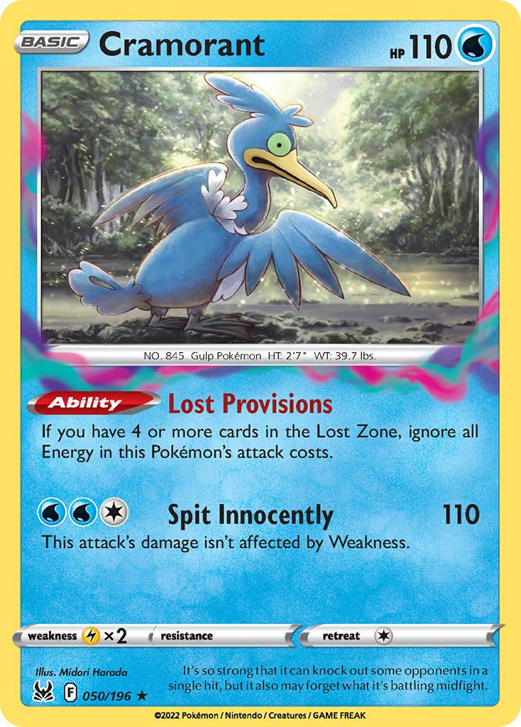 2022 Pokemon Trading Card Game Lost Origin Price List 50 Cramorant