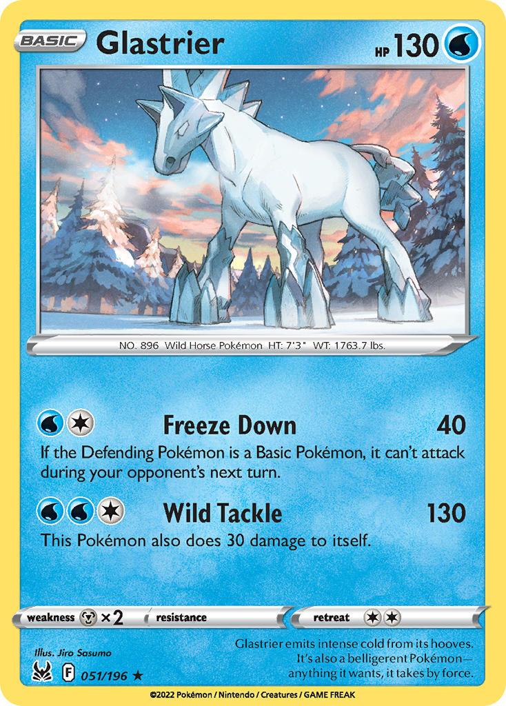 2022 Pokemon Trading Card Game Lost Origin Price List 51 Glastrier