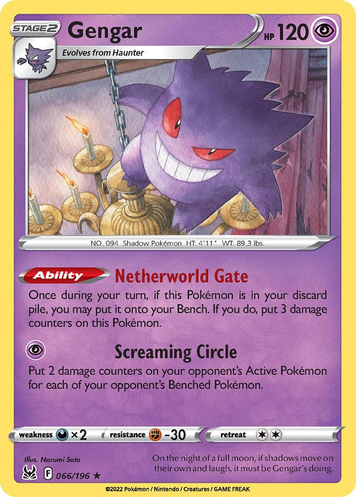 2022 Pokemon Trading Card Game Lost Origin Price List 66 Gengar