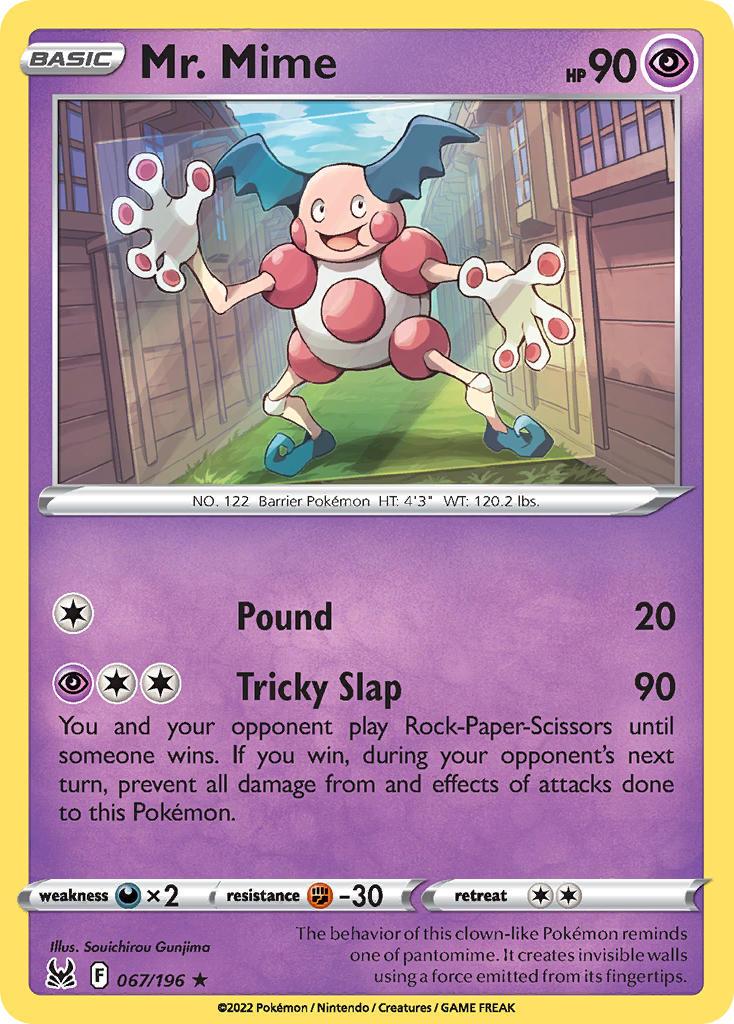 2022 Pokemon Trading Card Game Lost Origin Price List 67 Mr mime