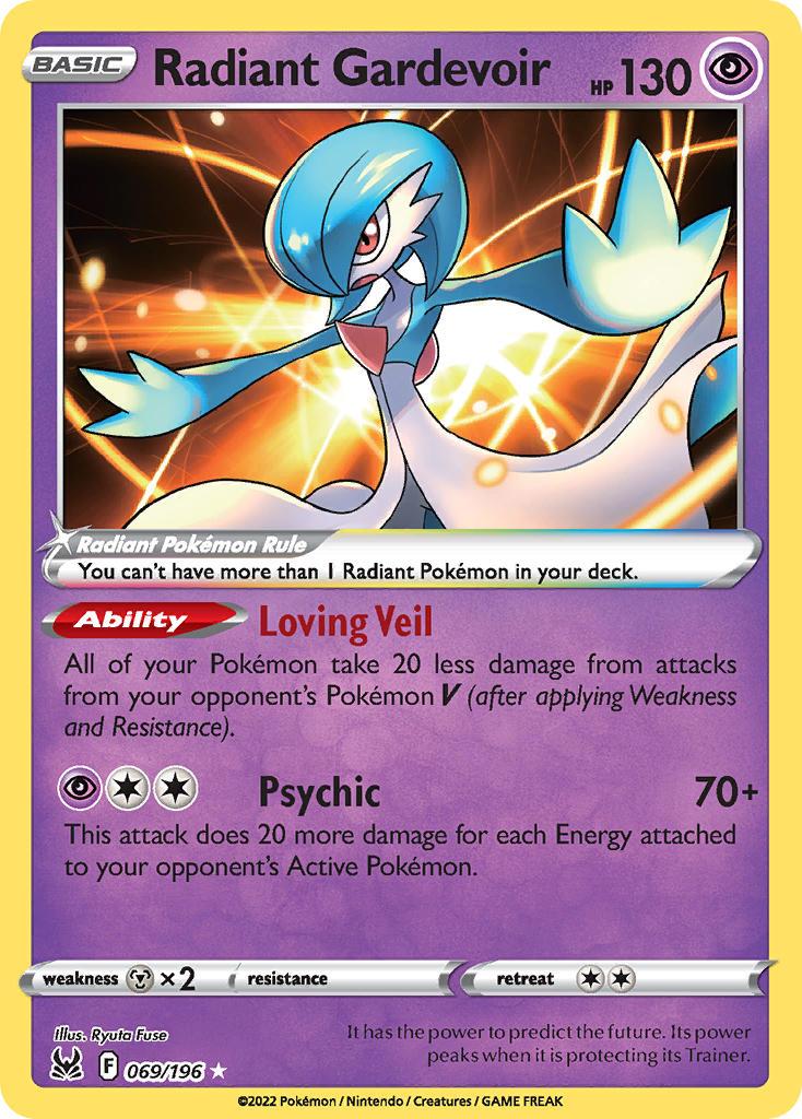 2022 Pokemon Trading Card Game Lost Origin Price List 69 Radiant Gardevoir