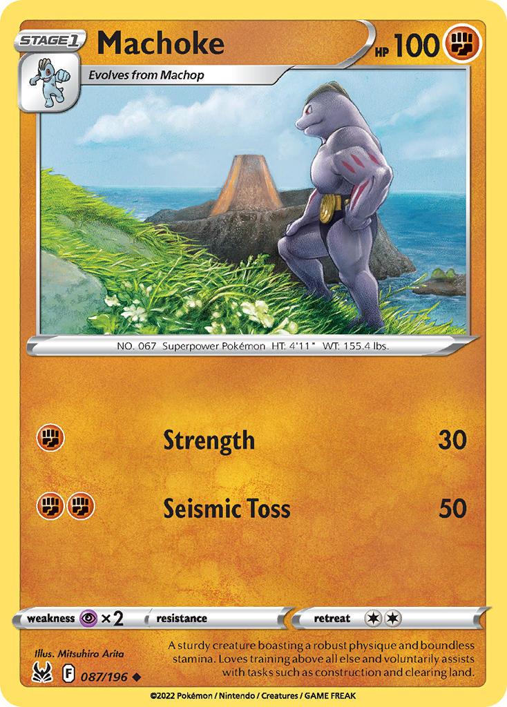 2022 Pokemon Trading Card Game Lost Origin Price List 87 Machoke