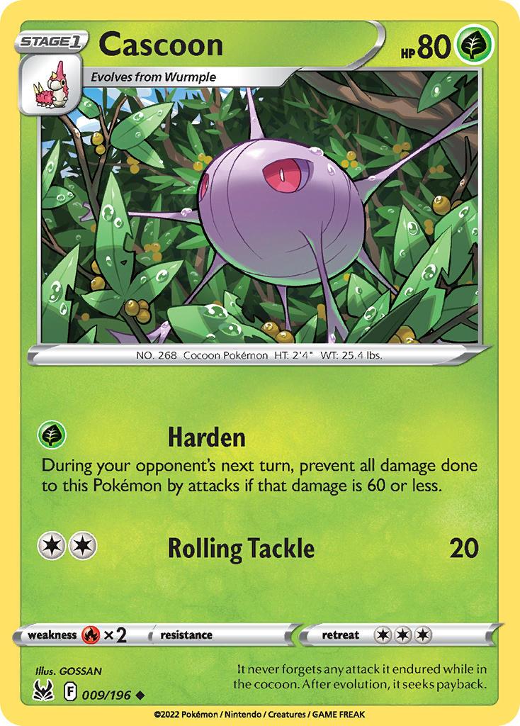 2022 Pokemon Trading Card Game Lost Origin Price List 9 Cascoon