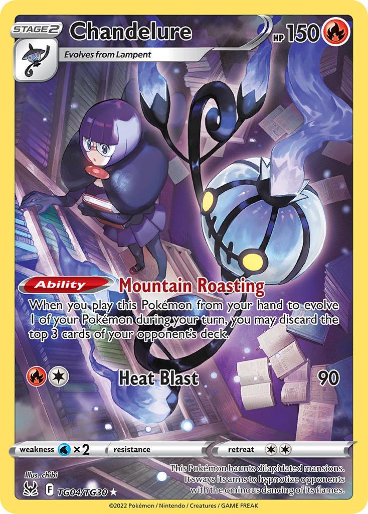 2022 Pokemon Trading Card Game Lost Origin Price List TG04 Chandelure