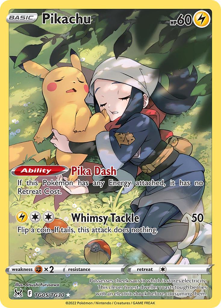 2022 Pokemon Trading Card Game Lost Origin Price List TG05 Pikachu