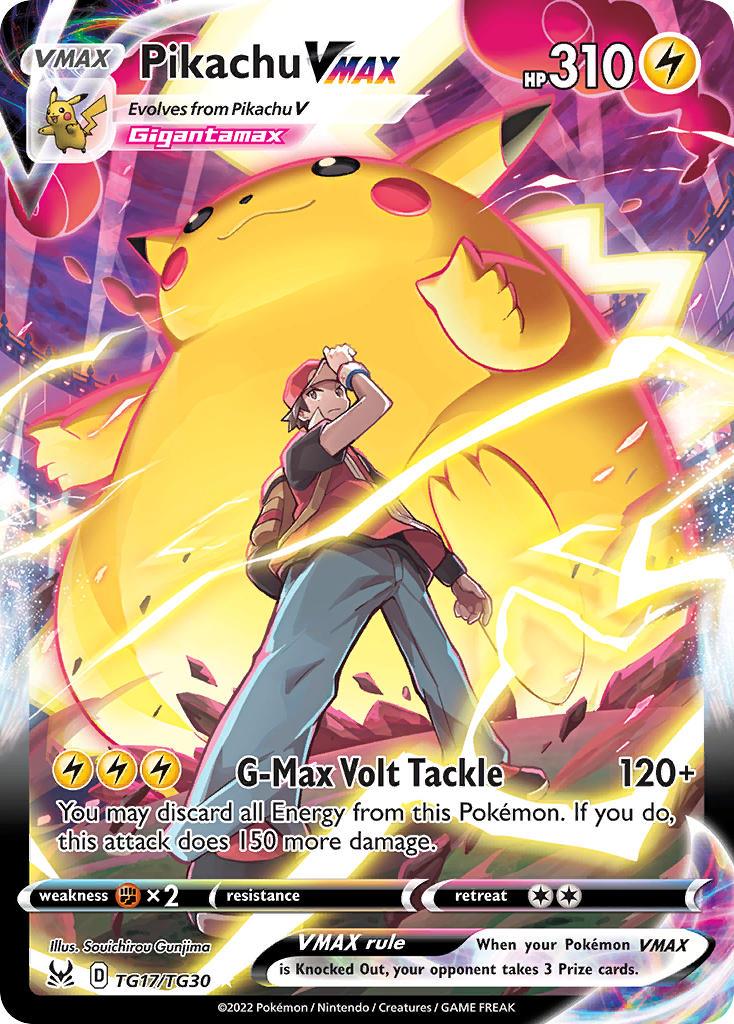 2022 Pokemon Trading Card Game Lost Origin Price List TG17 Pikachu VMax