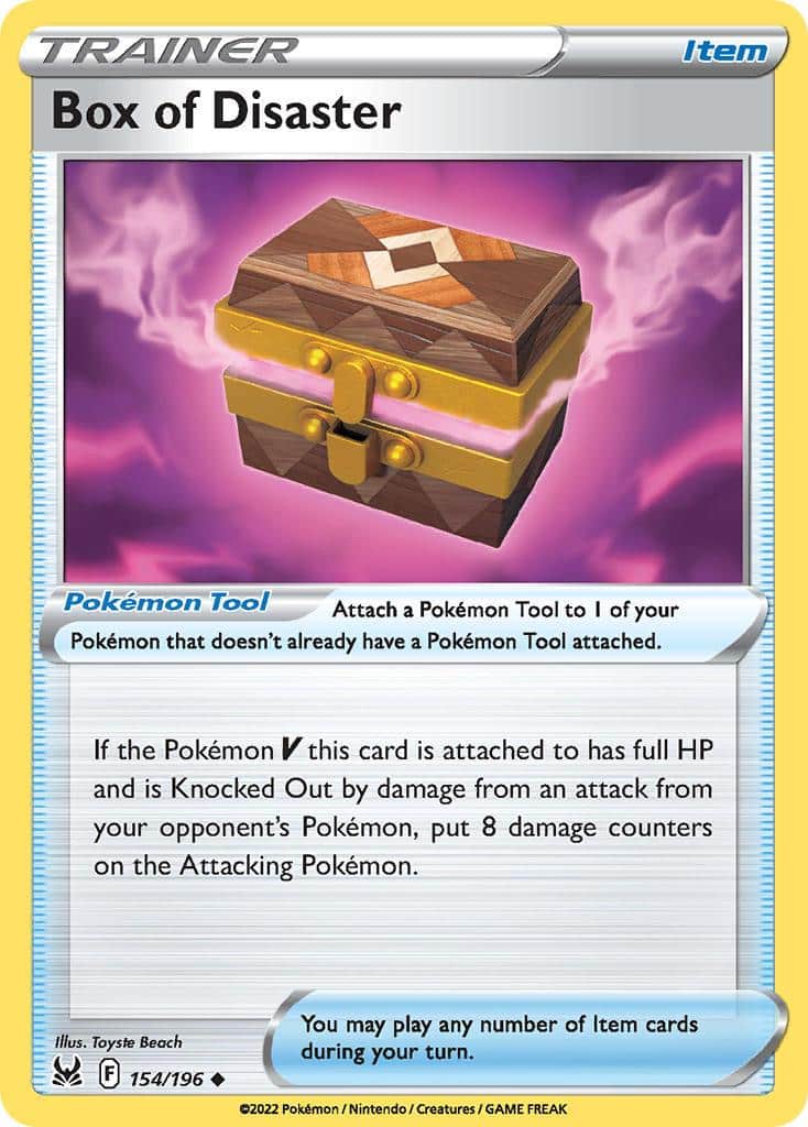 2022 Pokemon Trading Card Game Lost Origin Set List 154 Box Of Disaster