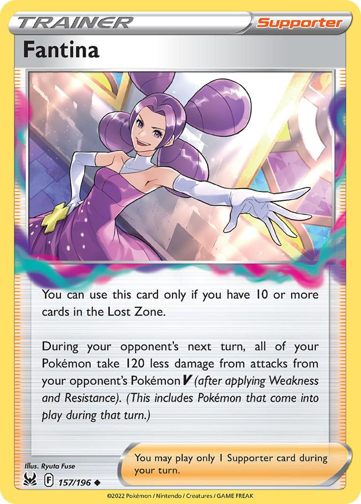 2022 Pokemon Trading Card Game Lost Origin Set List 157 Fantina