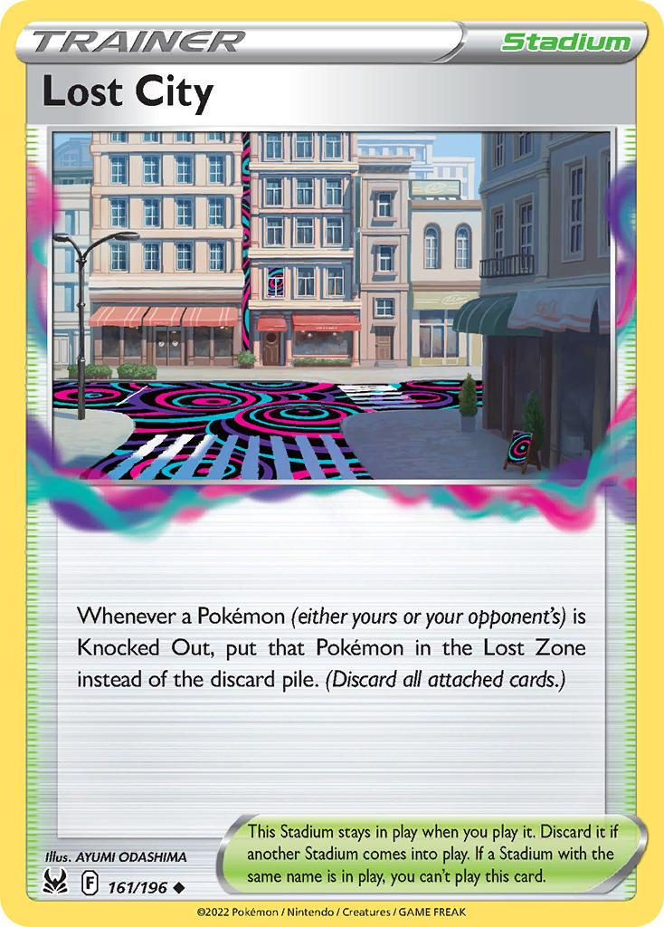 2022 Pokemon Trading Card Game Lost Origin Set List 161 Lost city