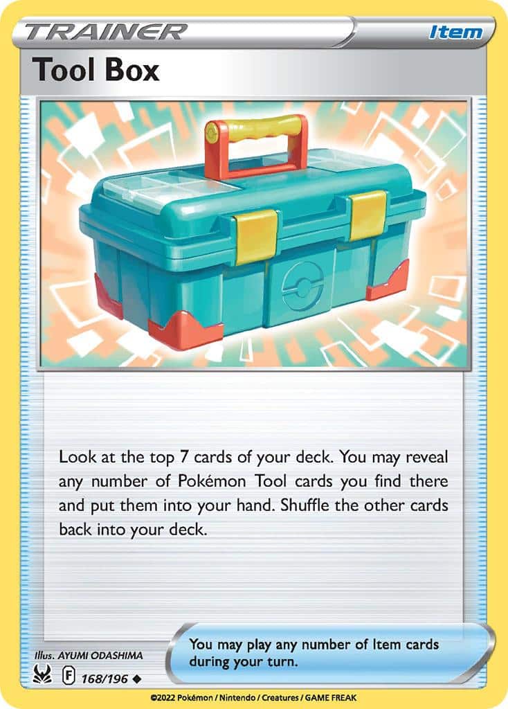 2022 Pokemon Trading Card Game Lost Origin Set List 168 Tool Box