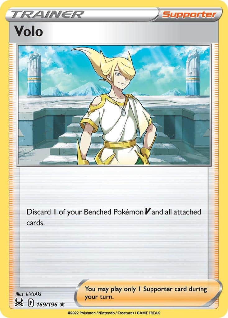 2022 Pokemon Trading Card Game Lost Origin Set List 169 Volo