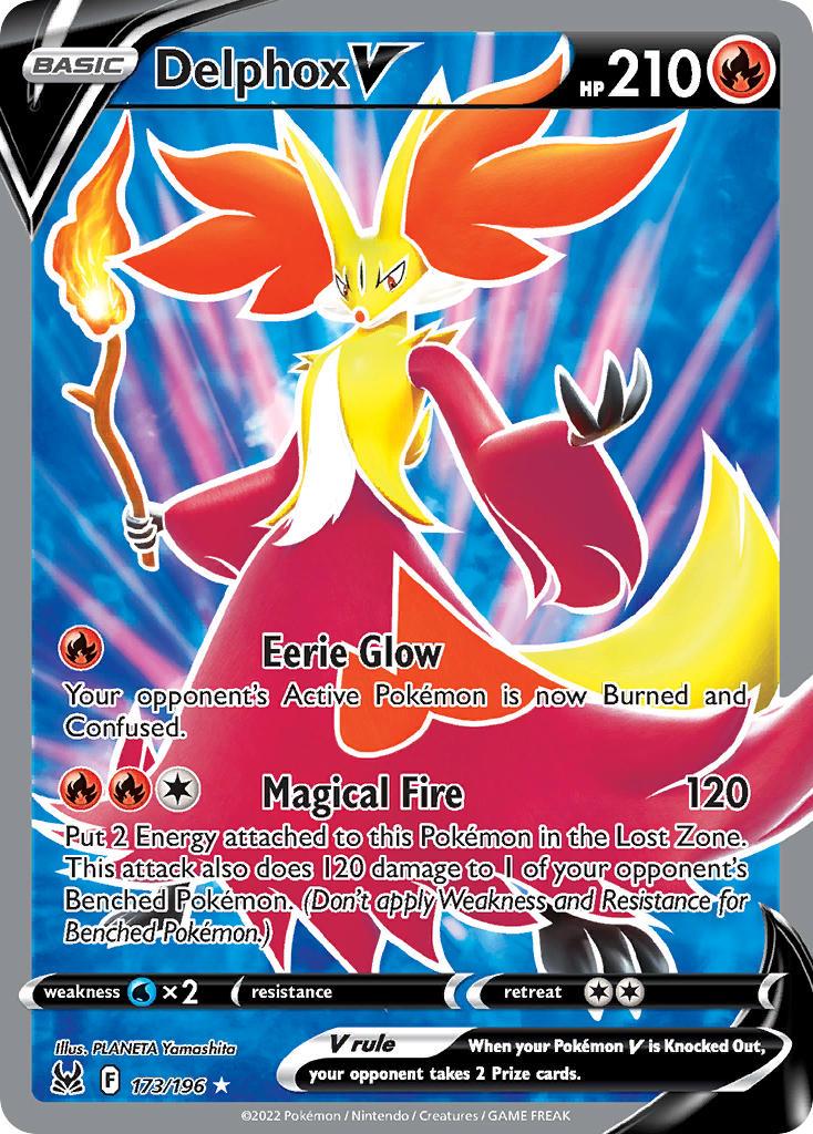 2022 Pokemon Trading Card Game Lost Origin Set List 173 Delphox V