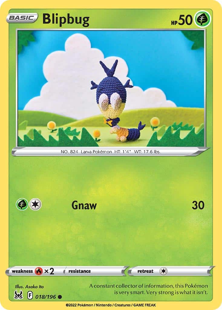 2022 Pokemon Trading Card Game Lost Origin Set List 18 Blipbug