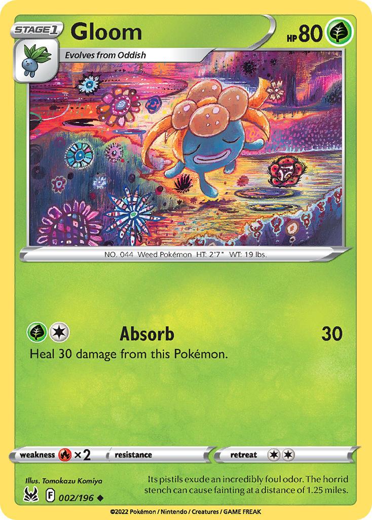 2022 Pokemon Trading Card Game Lost Origin Set List 2 Gloom