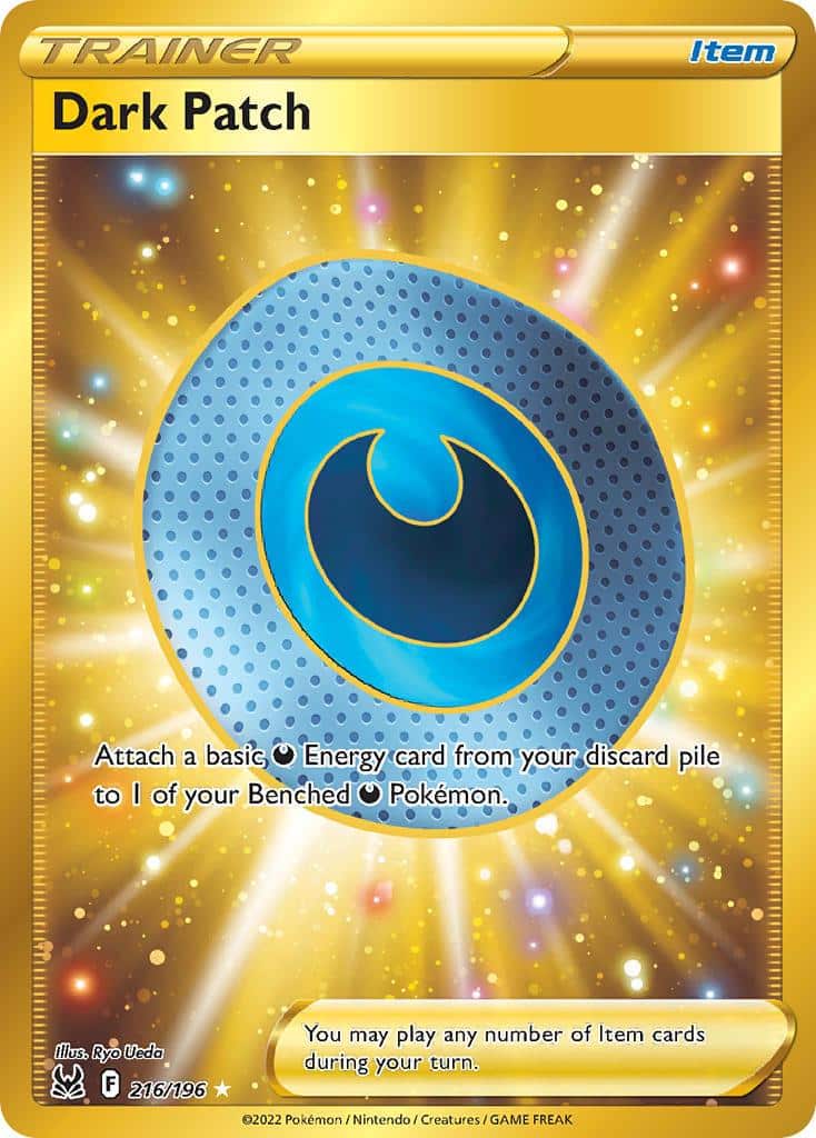 2022 Pokemon Trading Card Game Lost Origin Set List 216 Dark Patch