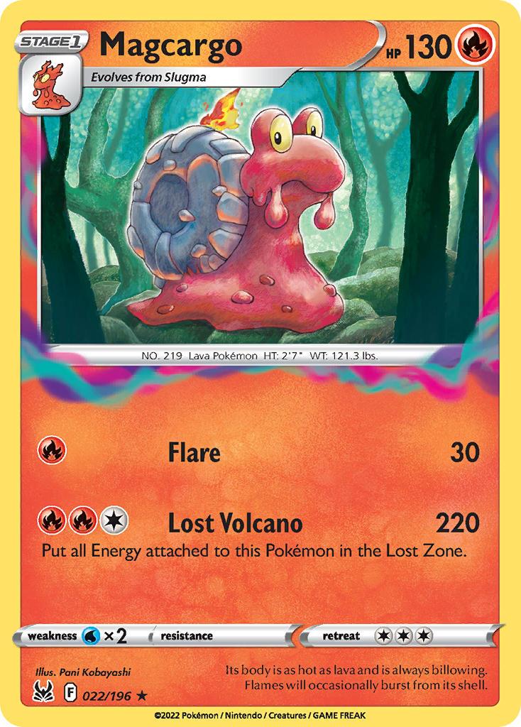 2022 Pokemon Trading Card Game Lost Origin Set List 22 Magcargo