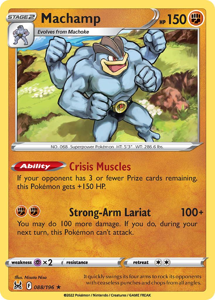 2022 Pokemon Trading Card Game Lost Origin Set List 88 Machamp