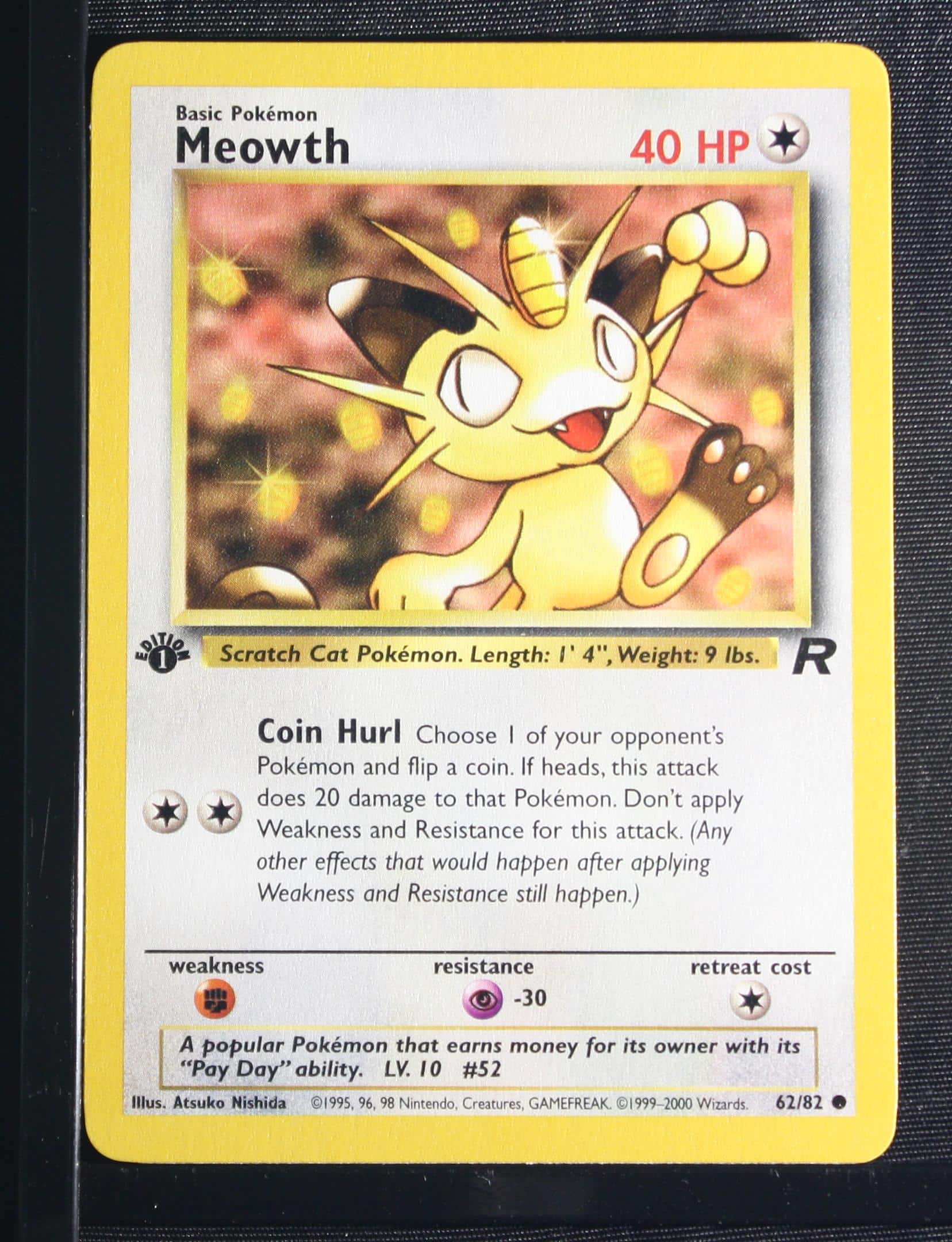 thumbnail image 2 of Pokemon Team Rocket Oddish 63/82 – 1st Edition Common Card (2000, Near Mint) 2 of 6